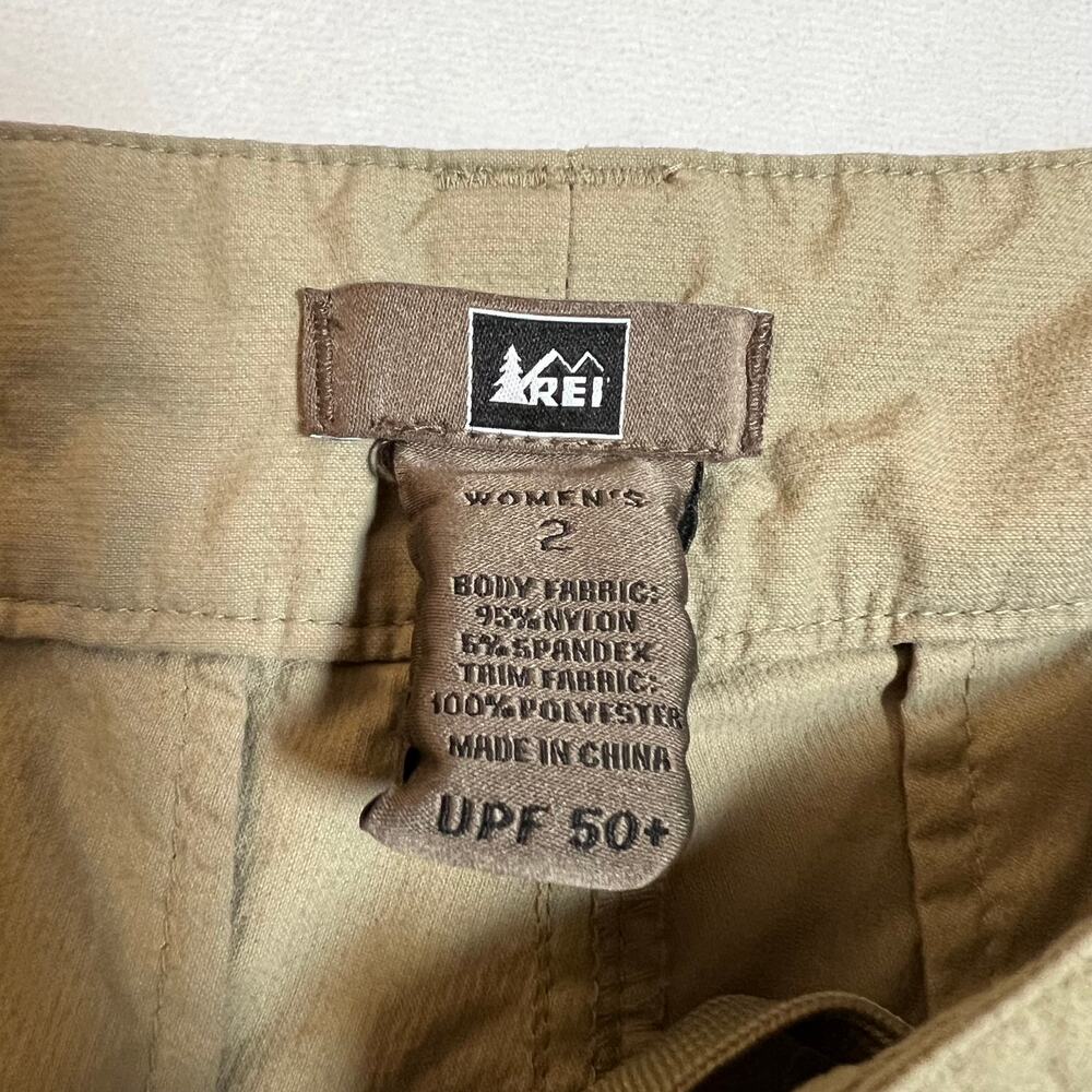 REI Women's Bootcut Nylon Blend Convertible Cargo Pants Size 2 Gorpcore Hiking - Picture 5 of 11